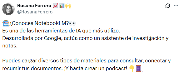 Mención de @RosanaFerrero